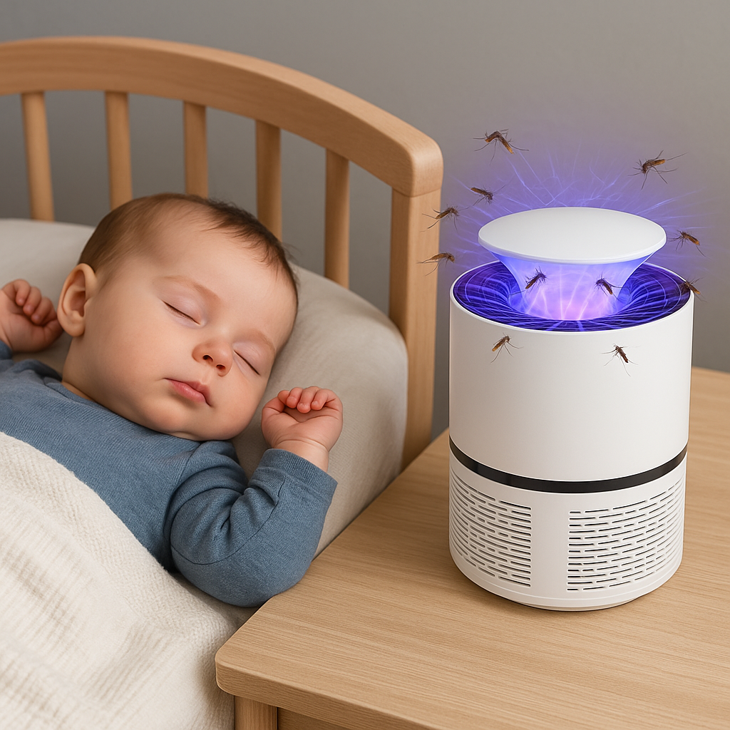 Lámpara mata mosquitos LED con USB